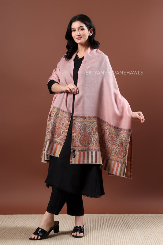 WOMENS EXTRA FINE WOOL SHAWL, WOVEN PALLA, AZTEC DESIGN,WARM AND LIGHT WEIGHT