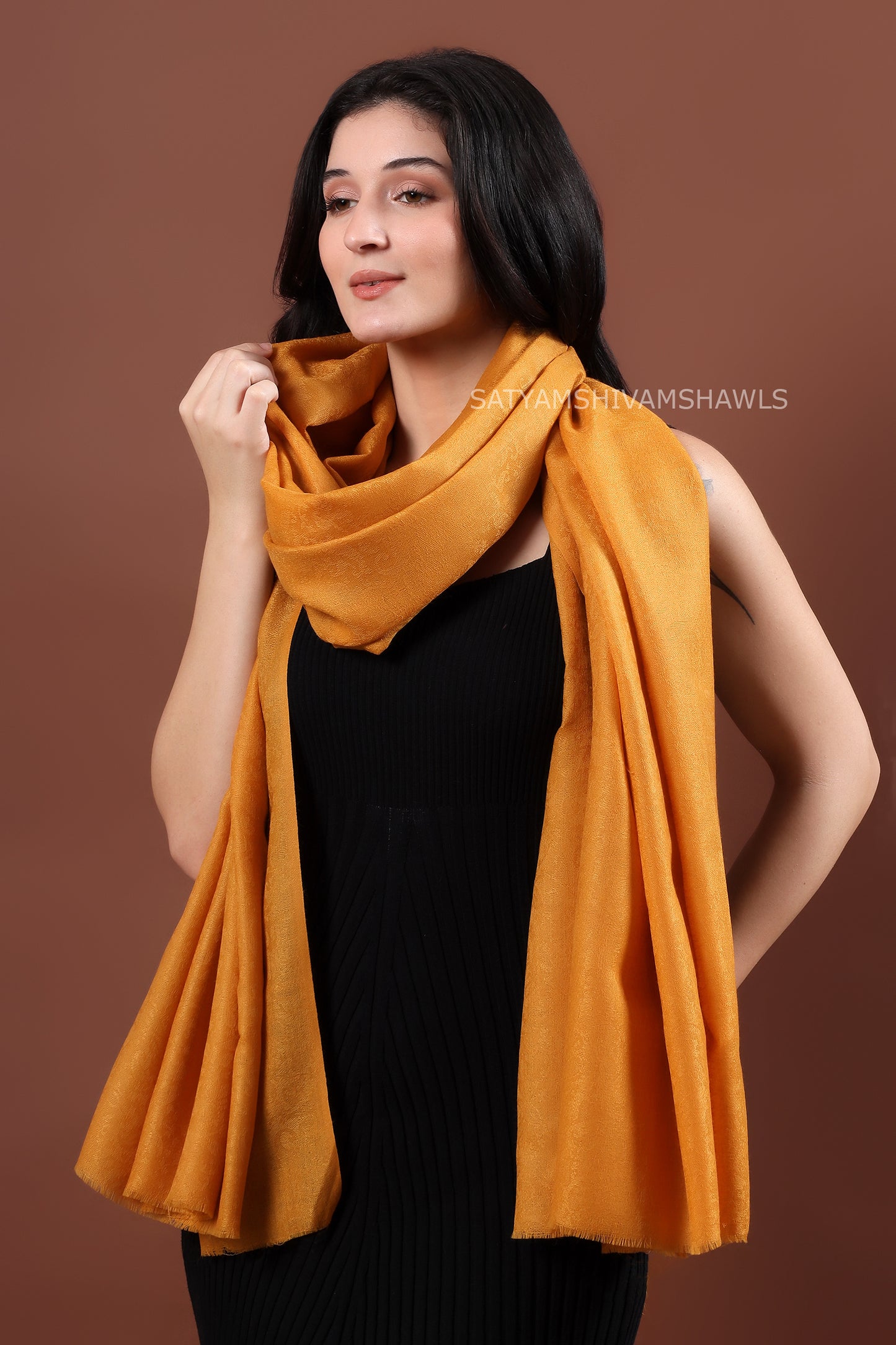 womens fine wool self design shawl,light and soft