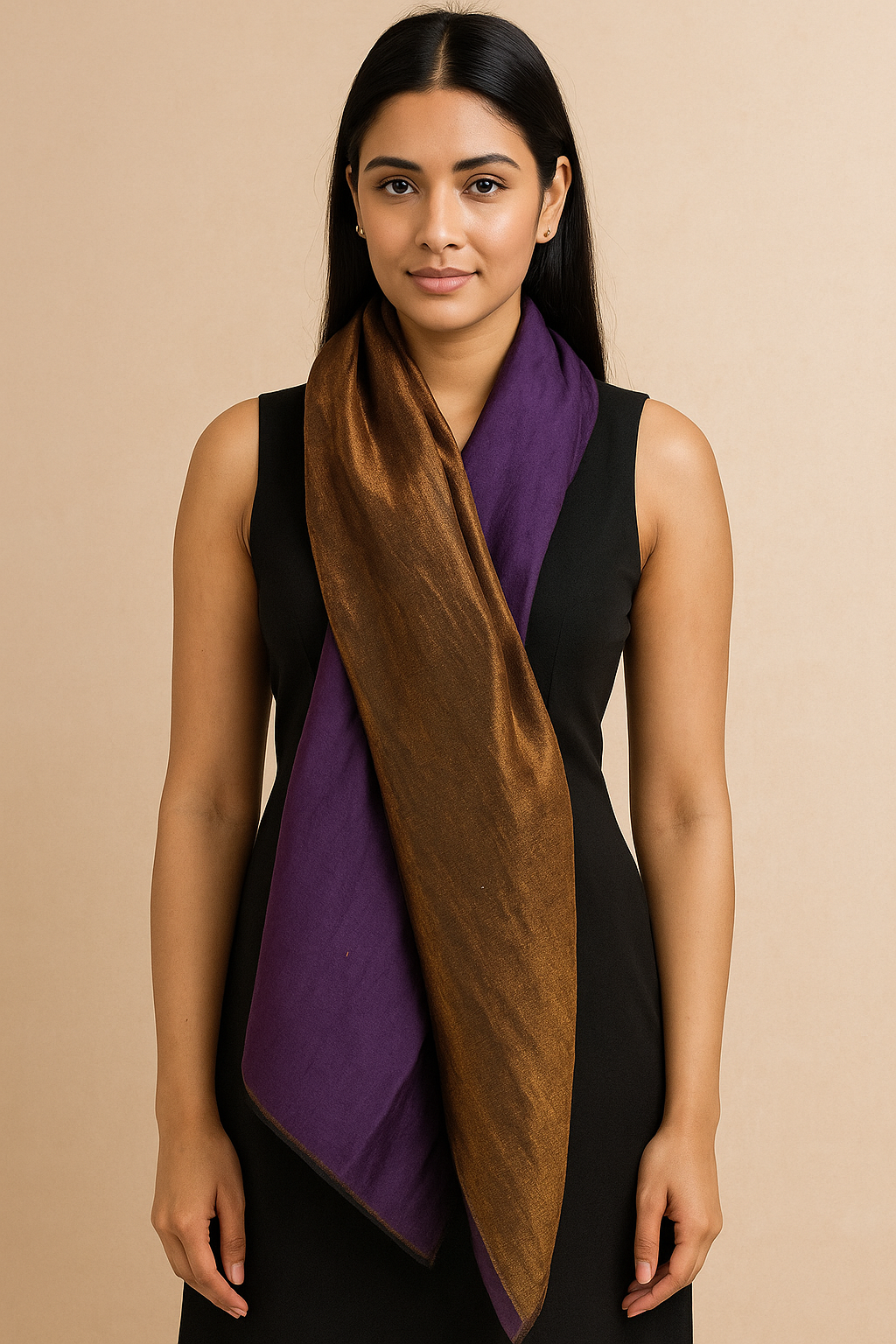 Twilight reversible Collection, Metallic Thread Weave, Fine Wool