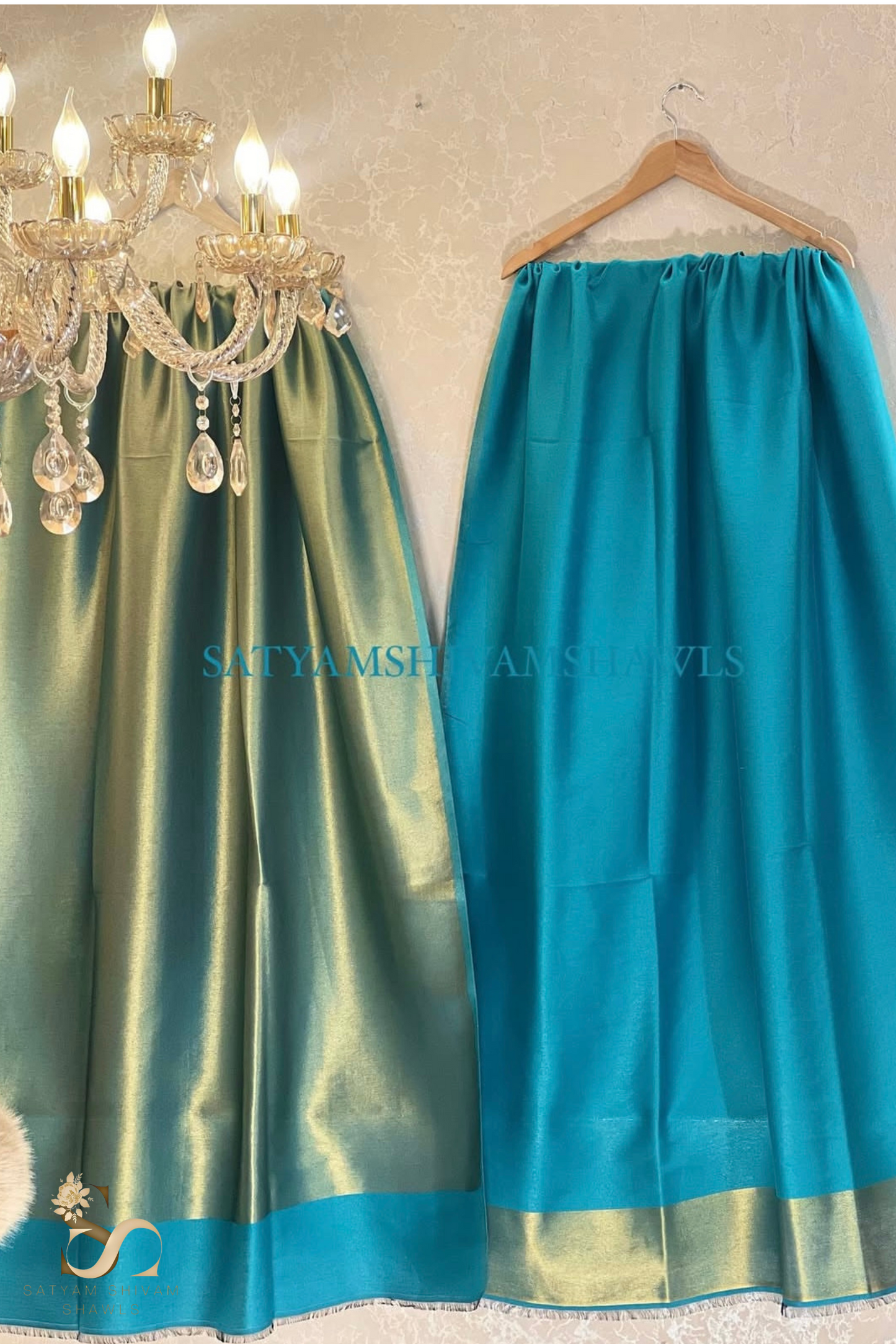 moonlight zari reversible shawl,