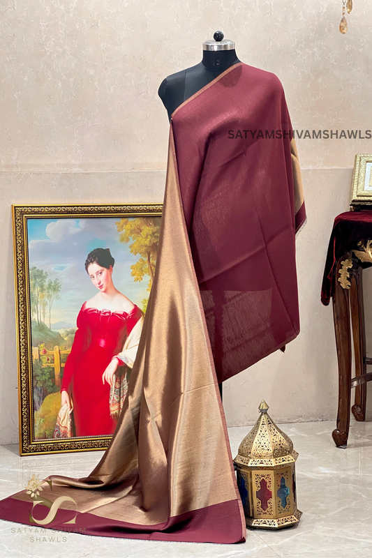 Noor-e-zari twilight reversible shawl,