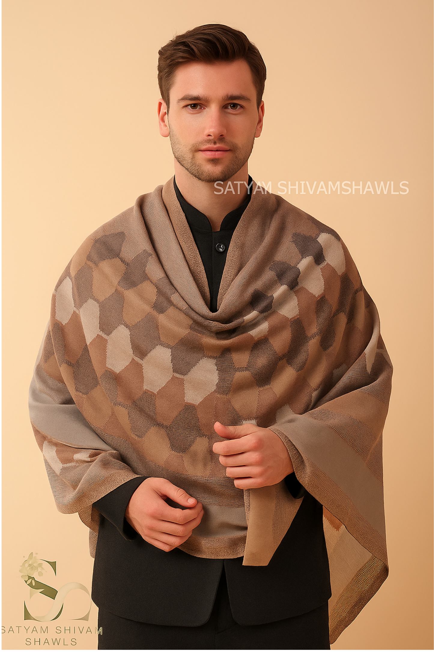 EKAT-E-NOOR PASHMINA EXTRA FINE WOOL STOLE ,WARM,SOFT & LIGHT WEIGHT
