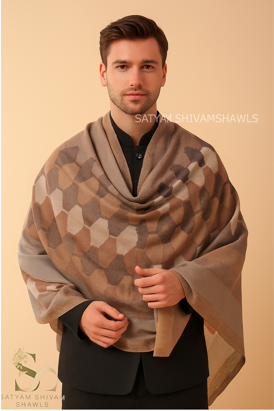 EKAT-E-NOOR PASHMINA EXTRA FINE WOOL STOLE ,WARM,SOFT & LIGHT WEIGHT