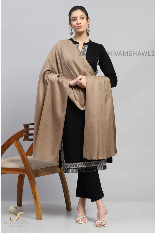WOMENS PURE WOOL SHAWL ,SOLID PLAIN DESIGN,