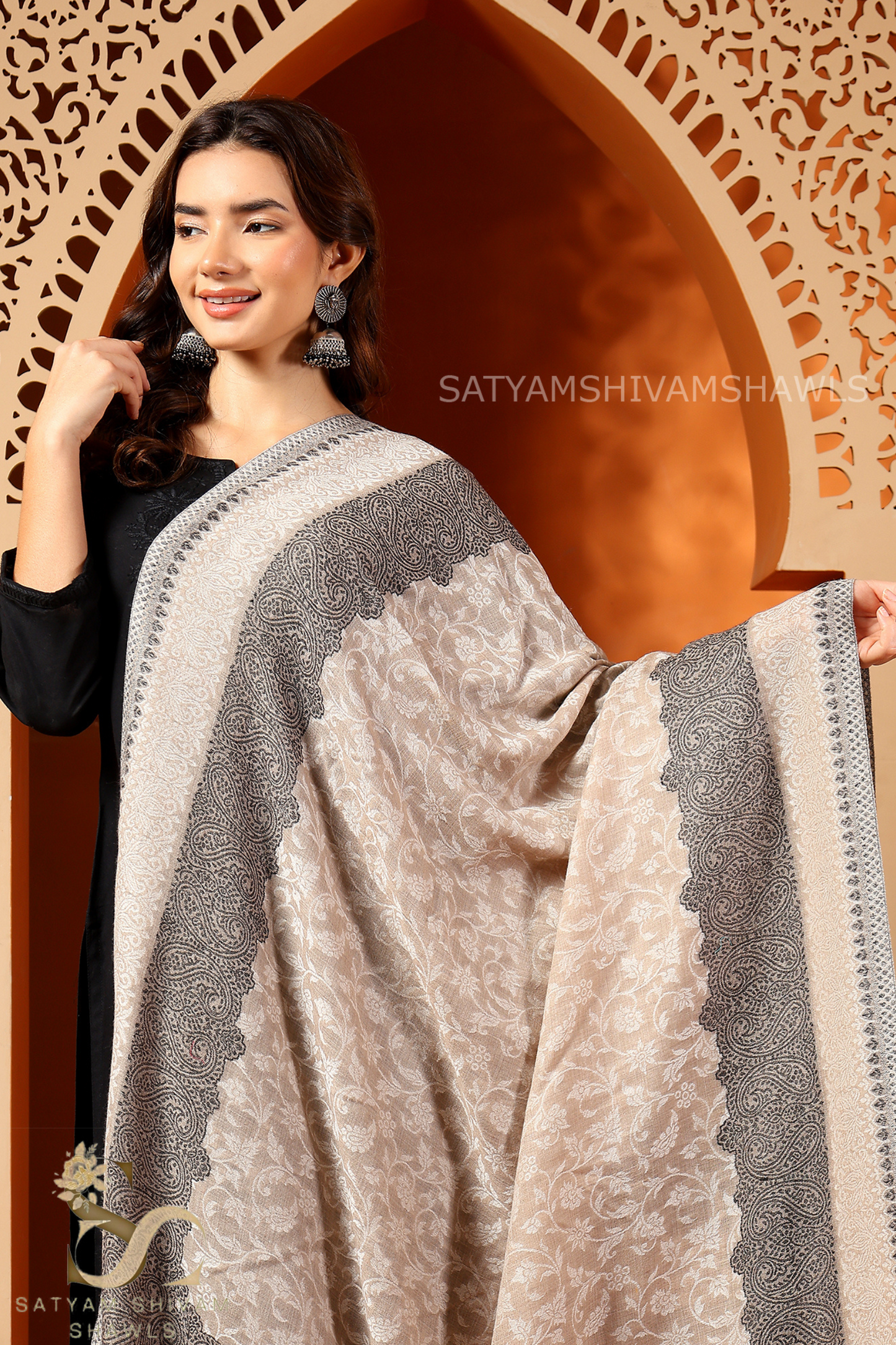"PURE KANI MASTERPIECE" AUTHENTIC FINE WOOL KANI PASHMINA SHAWL