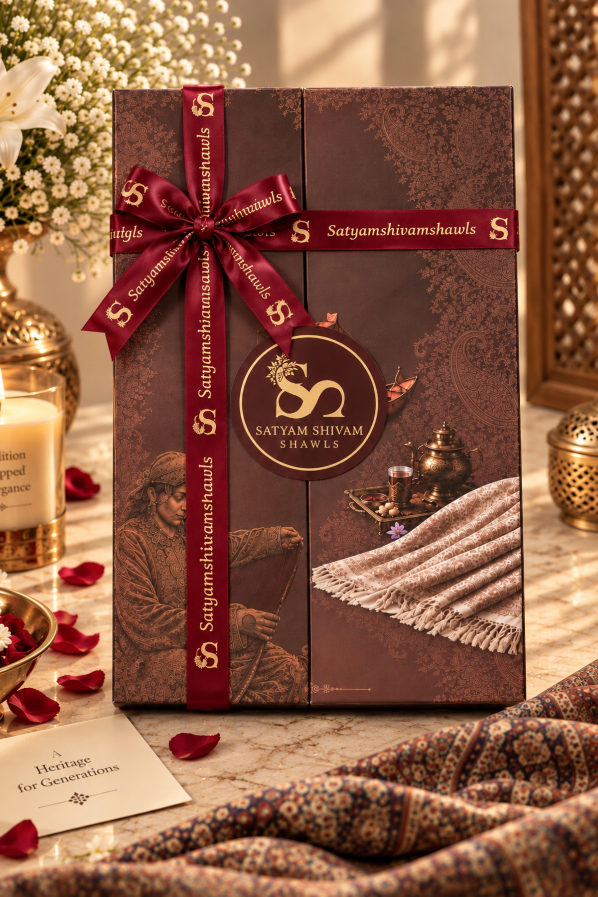 A Pair of Elegance His & Hers | Moonlight stoles with premium packaging