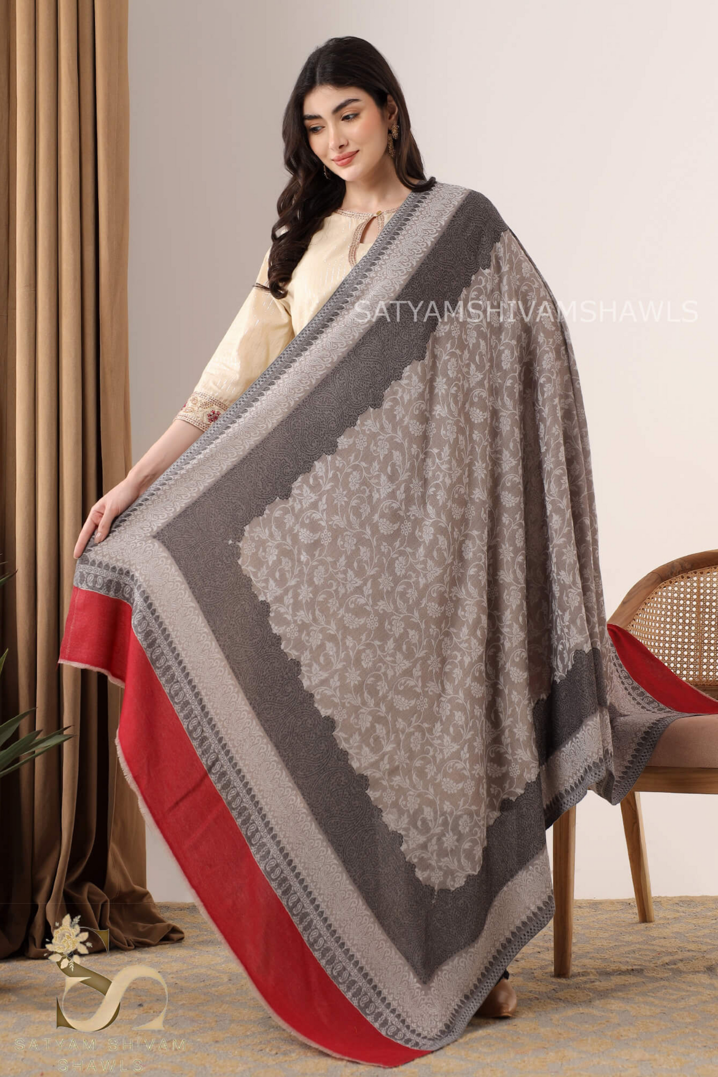 "PURE KANI MASTERPIECE" AUTHENTIC FINE WOOL KANI PASHMINA SHAWL