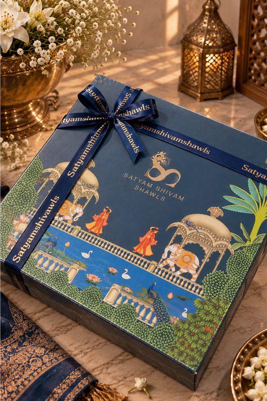 His And Her Set Of 100% pure wool stoles With Premium Gift Box Packaging