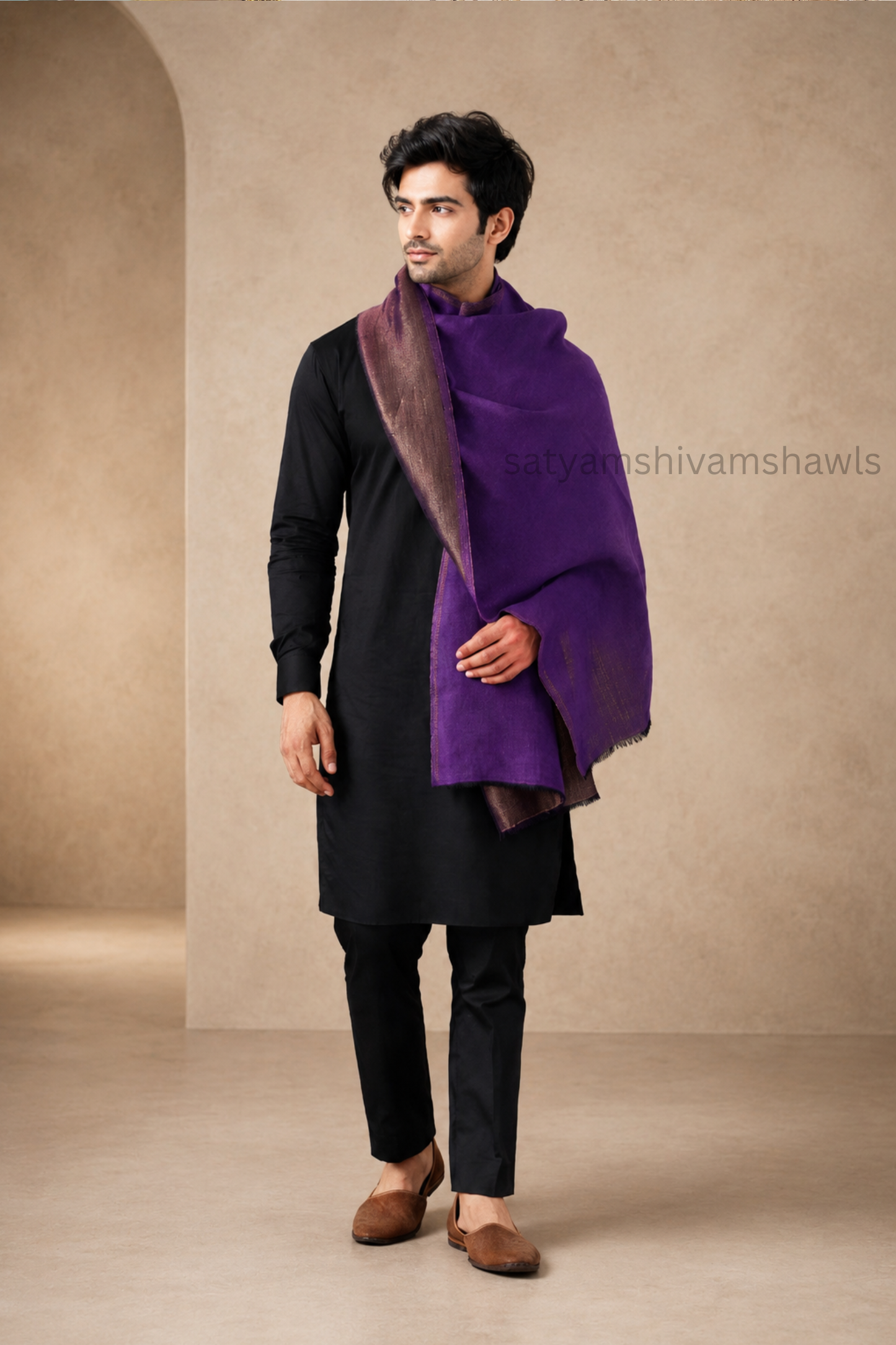 Twilight reversible Collection, Metallic Thread Weave, Fine Wool,