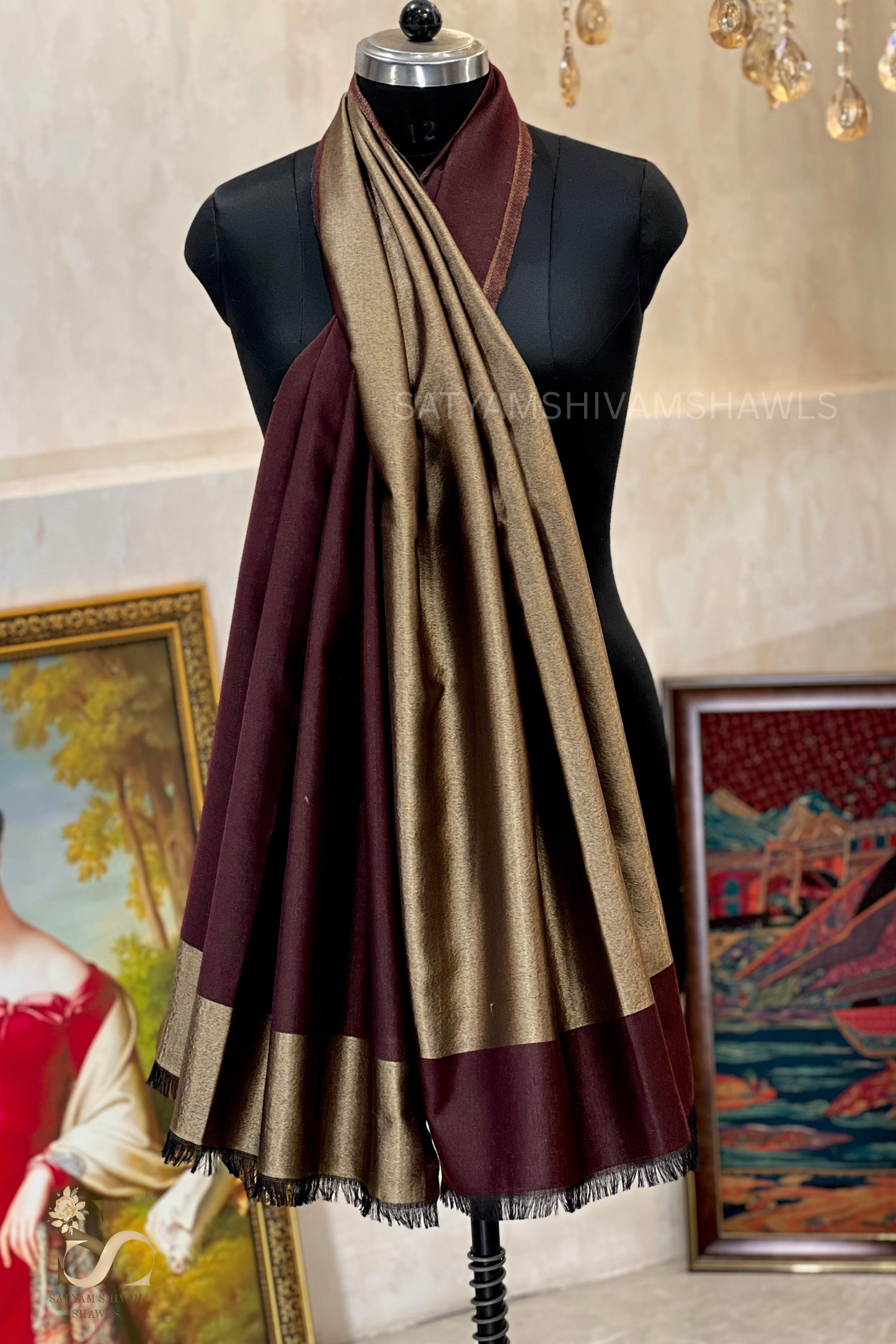 Twilight moonlight reversible stole