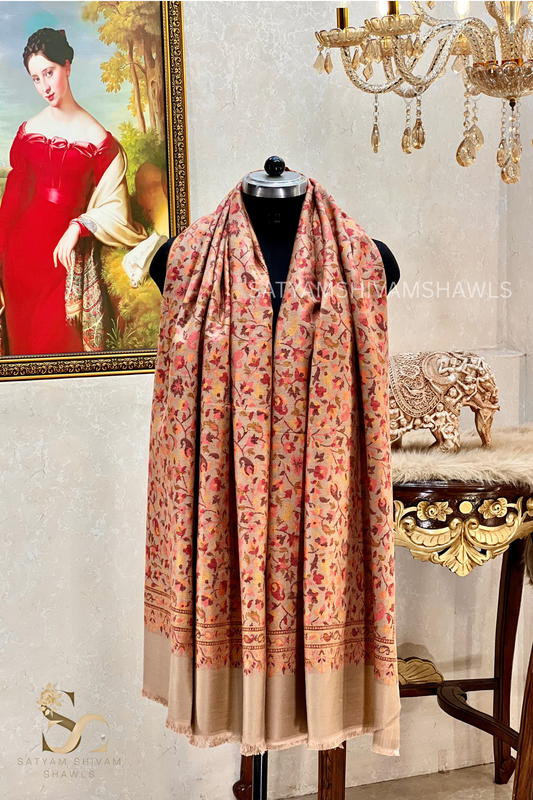 pure wool multi authentic kani design stole