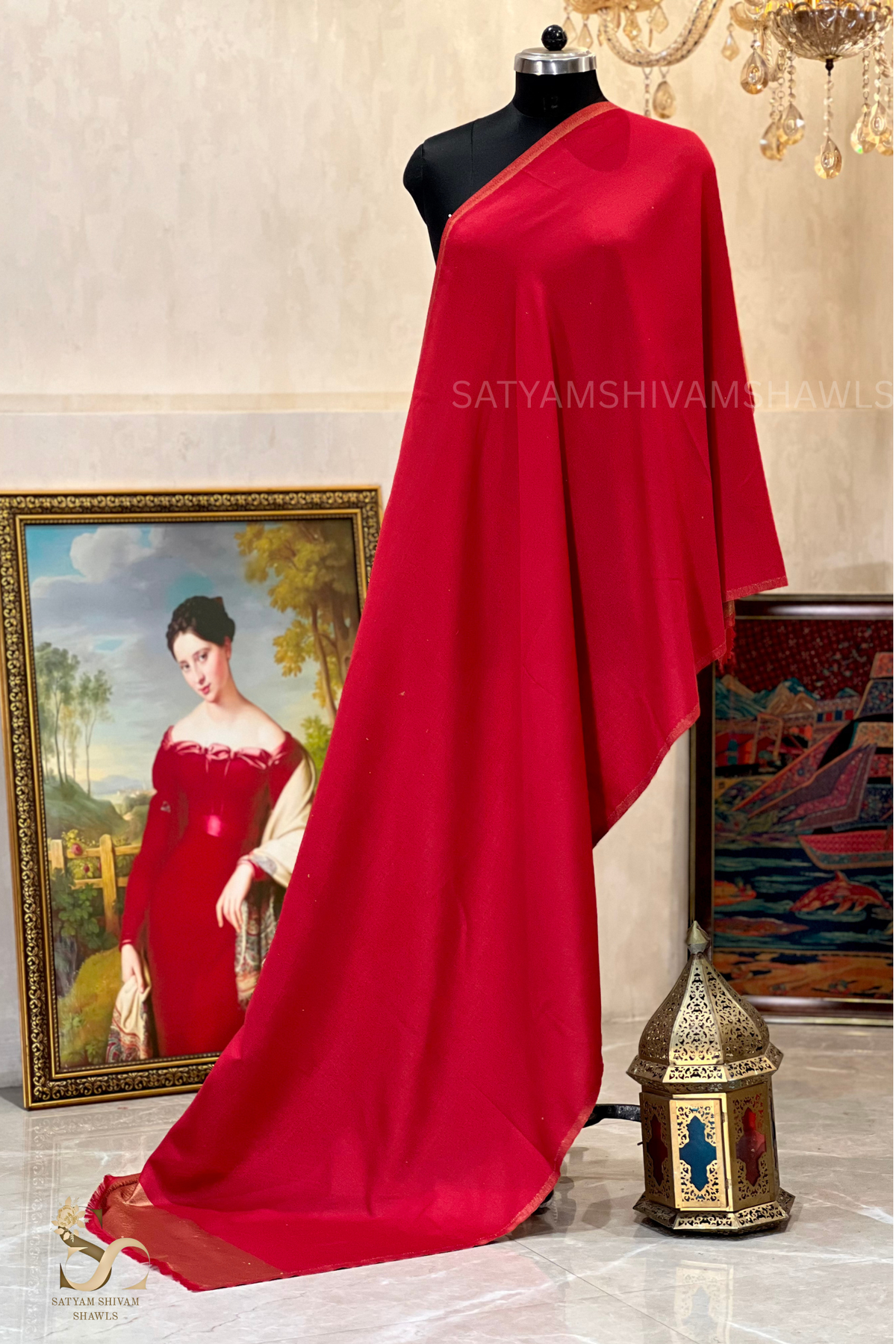 Twilight moonlight reversible stole red