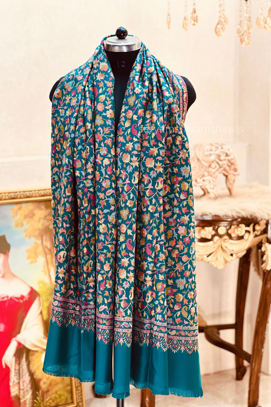 pure wool multi authentic kani design stole