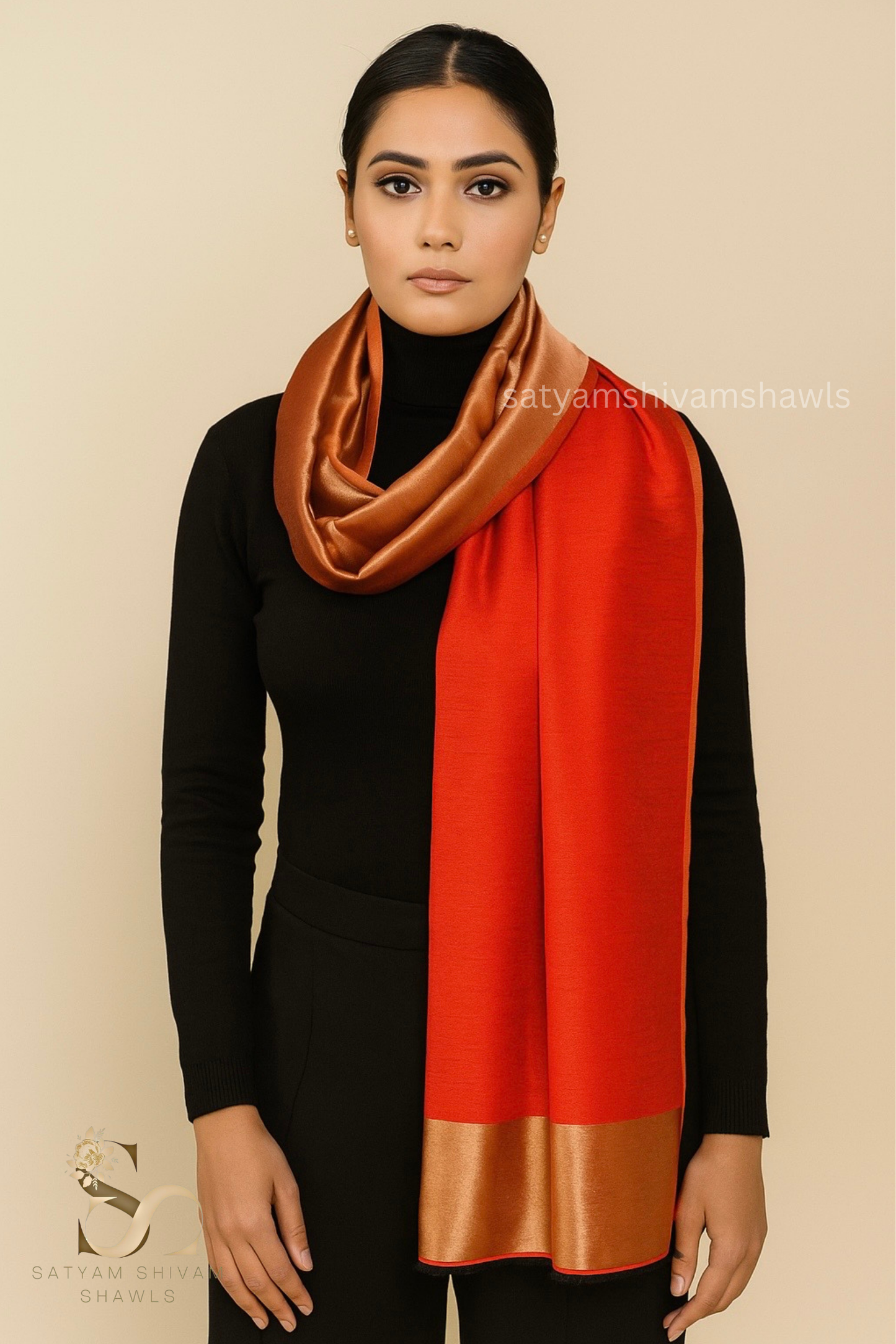 Twilight moonlight reversible stole red