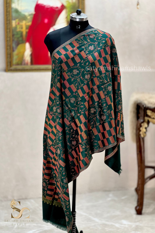 pure wool kani stole