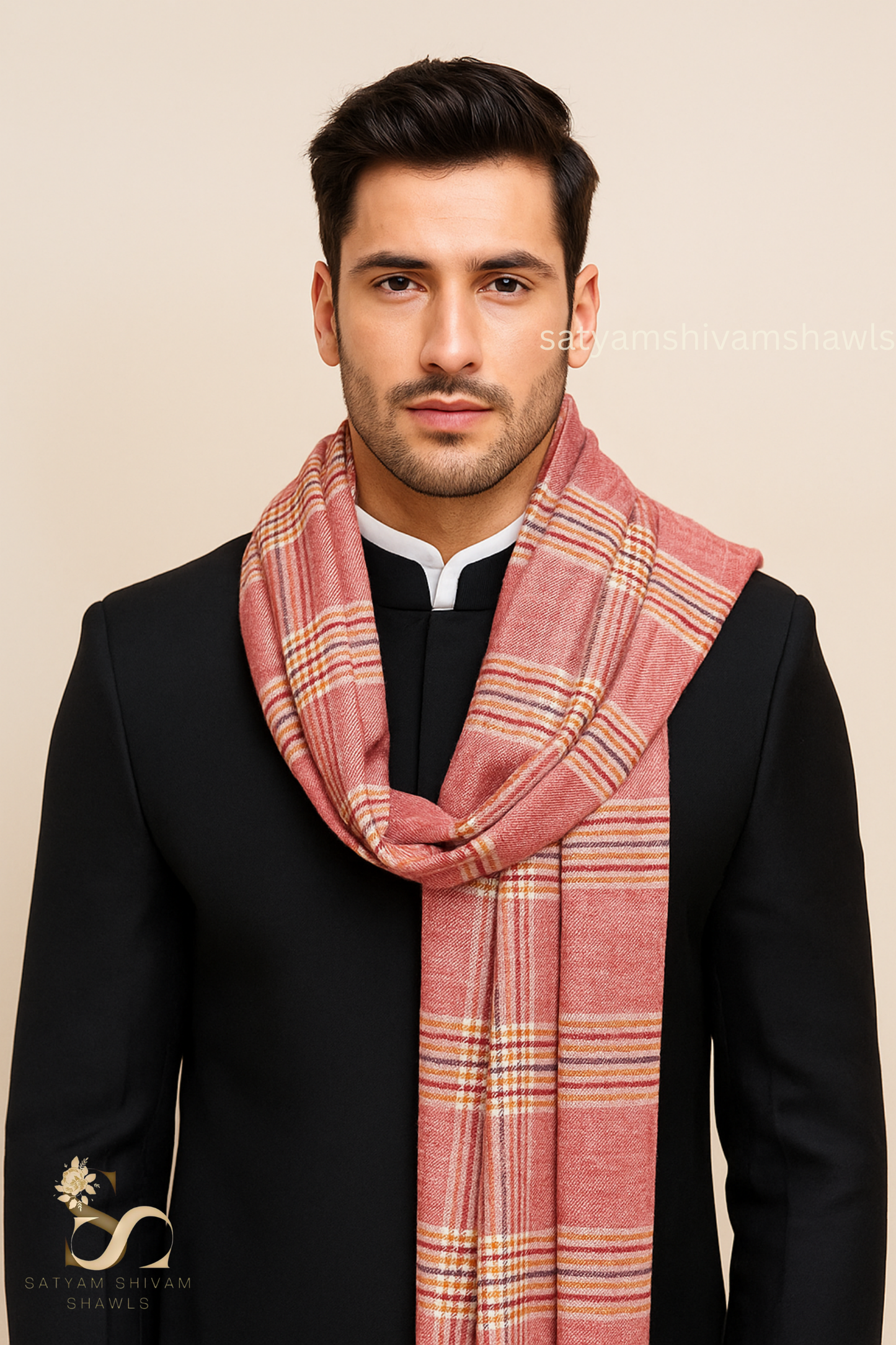 Heritage checks design mens stole