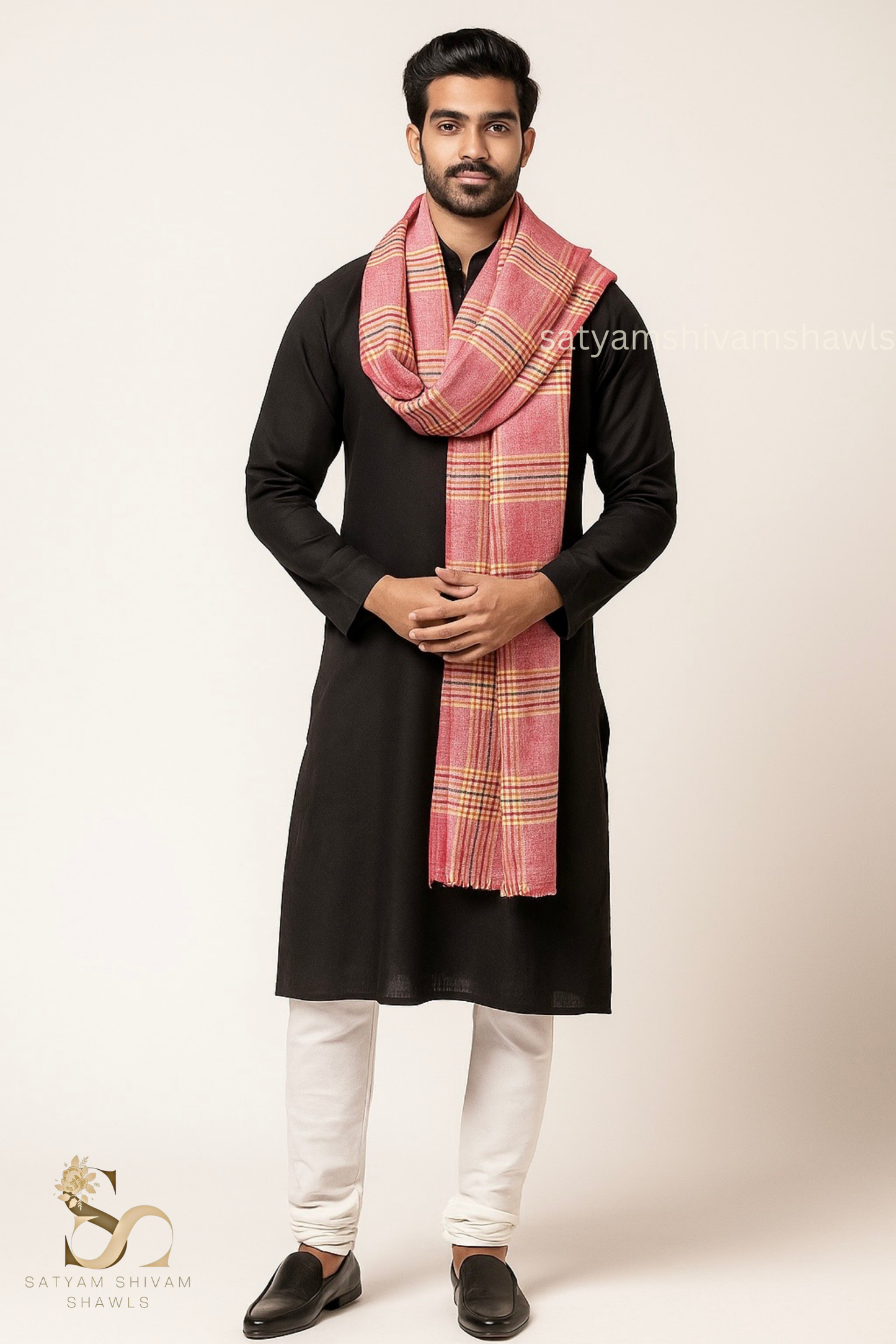 Heritage checks design mens stole