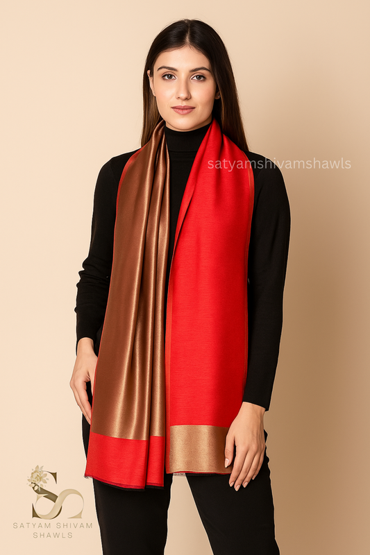 Twilight moonlight reversible stole red