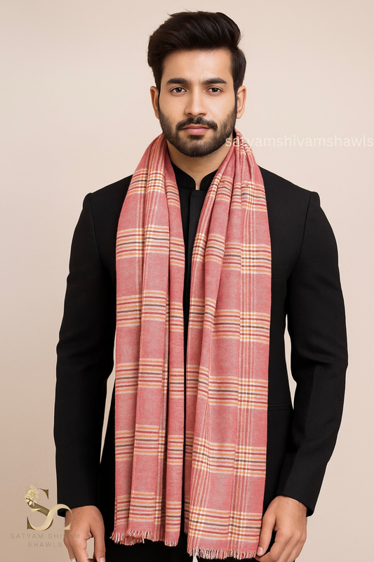 Heritage checks design mens stole